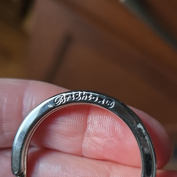 Brighton "Pink Ribbon" Butterfly Enamel Metal Purse Charm Keychain Fob - Picture 3 of 7